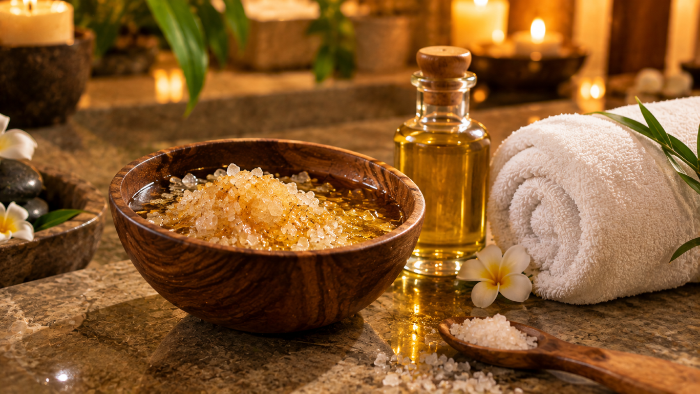 Salt Glow Oil Massage
