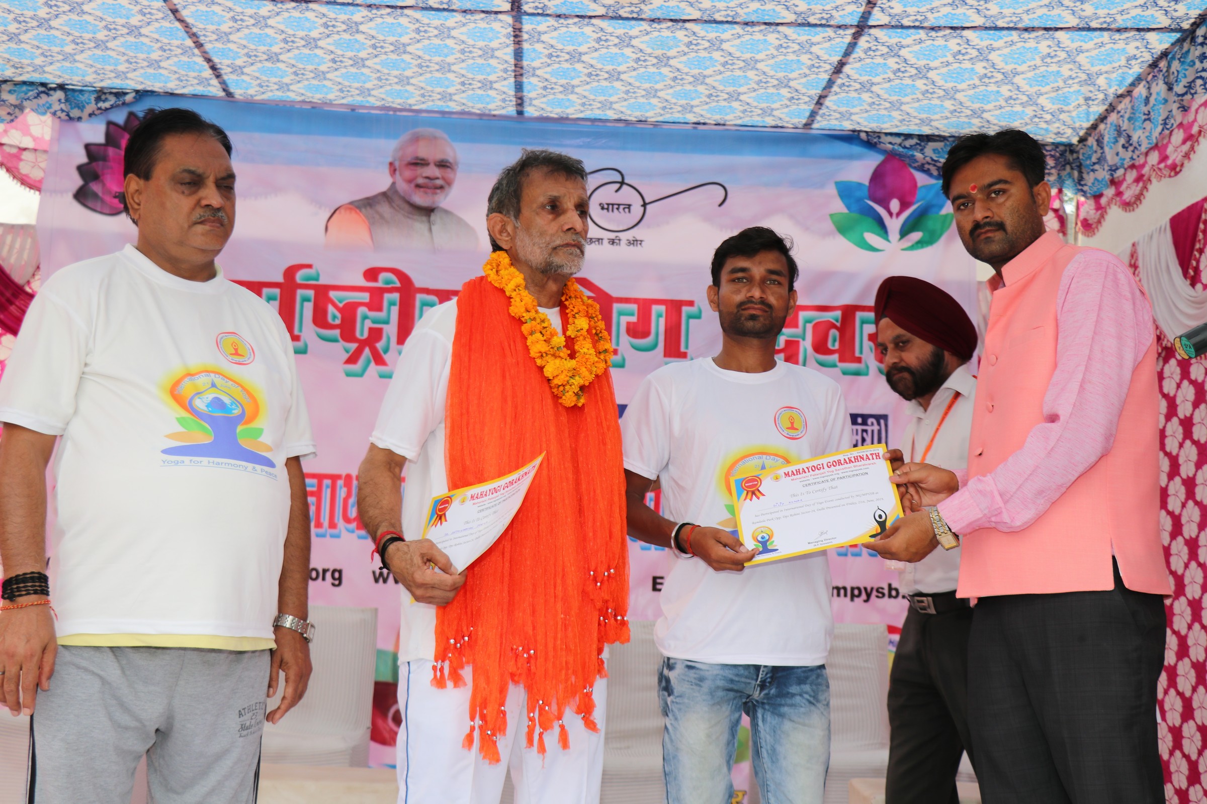 Young Participant Receives Certificate
